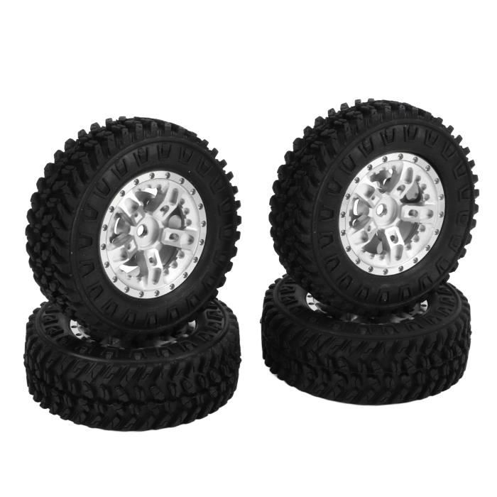Lot De 4 Pneus RC En Caoutchouc – Remplacement Durable Pour Traxxas Maxx Arrma Kraton 1/8 1/10 – Haute Adhérence Et Résistance