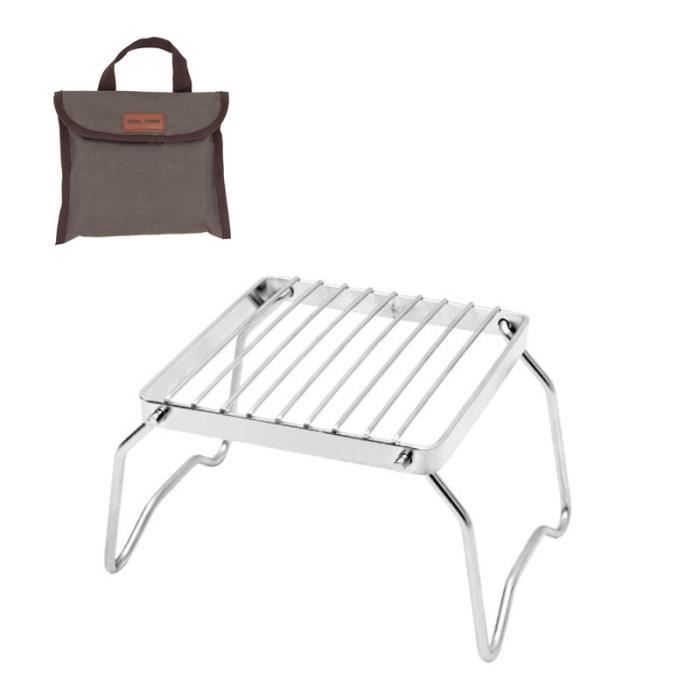 Support Croisé Pour Réchaud à Alcool QWORK – Acier Inoxydable 304, 95,5x29 Mm, 30 G, 12 Rainures, Pour Camping Et Randonnée