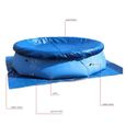 Kit piscinette autoportante 1,83 m - Couverture de piscine ronde bleue Fit Roller de diamètre Famille Jardin Piscines Piscine et acc-1