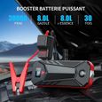 YABER Booster Batterie - 3000A 23800mAh Portable Jump Starter (Jusqu'à 8,0L Essence/8.0L Gazole) Démarrage de Voiture Moto avec-1