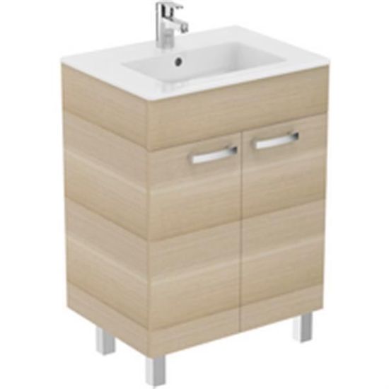 Porcher Ensemble De Meuble Ulysse 2 Portes 60cm Blanc Brillant Ref E3255wg Cdiscount Maison