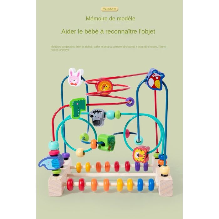 Cube Labyrinthe 3D - Casse-tête Bille Roulante - Jouet éducatif Pour Enfants Et Adultes - Développe Concentration Et Logique