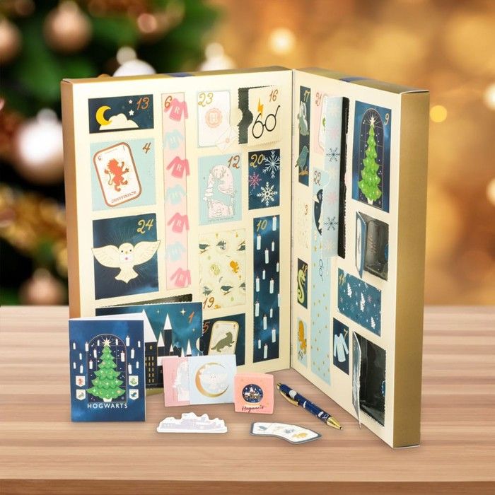 Paladone PP6239HP Harry Potter Calendrier de l'Avent Cube avec 24 cadeaux, compte à rebours de Noël