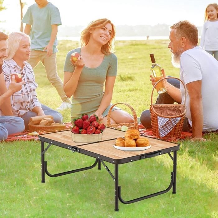 Tables pliantes pour manger | Tables de grain de bois pour manger ...