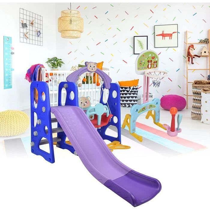 Balançoire Enfants Extérieur Avec Panier De Basket Balançoire Nid D Oiseau 66 Cm Et En U Charge 75kg Pour 3 12 Ans 67725da5f3ea77cc6fdd7742