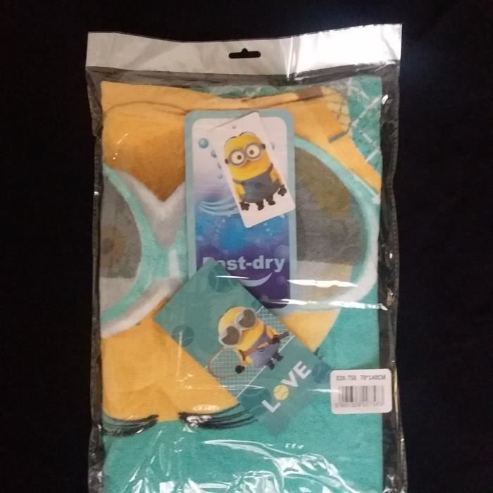 Linge De Bain Lot De 2 Raquettes De Plage Minions - HOMEROKK - Jaune - Mixte - Sport Serviette De Plage Coton Eponge Linge De Bain Lot De 2 Raquettes De Plage Minions - HOMEROKK - Jaune - Mixte - Sport Serviette De Plage Coton Eponge