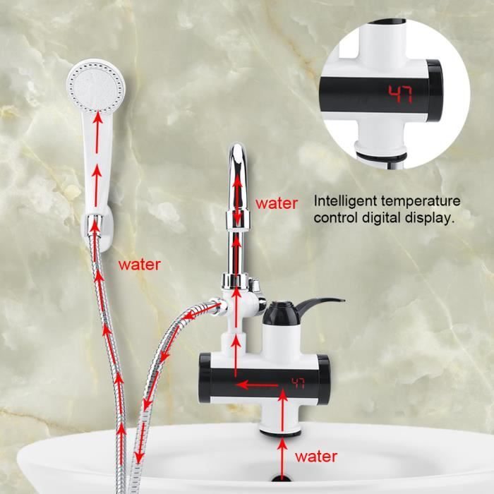 Robinet chauffe-eau instantané électrique économies d'eau