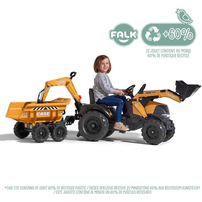 Falk – Pelle Frontale SuperLoader Entièrement Articulée – Accessoire Pour Tracteur à Pédales 3-7 Ans – Made In France – P-3090G