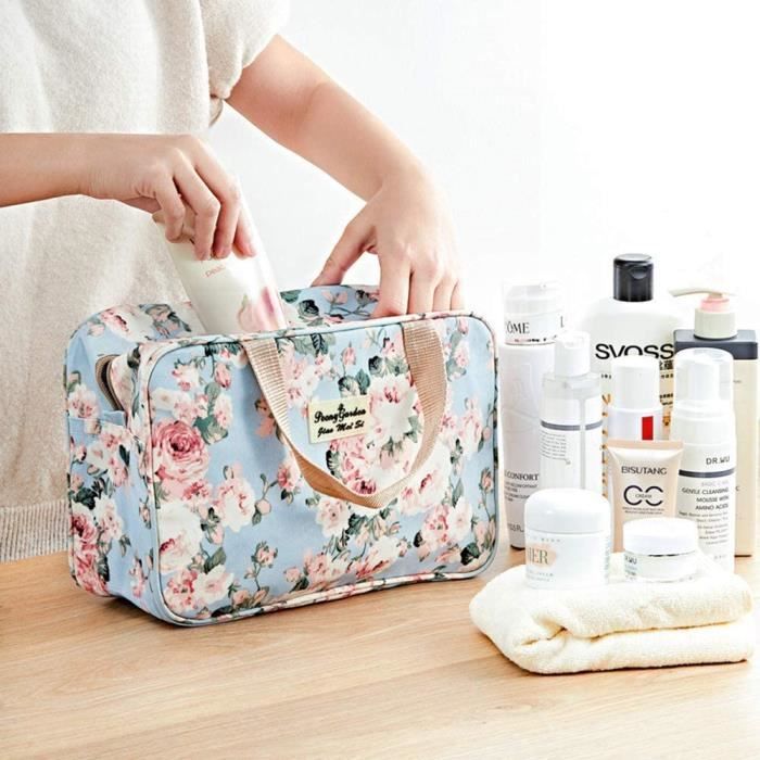 Trousse De Toilette De Voyage Suspendue - 25x15x10 Cm - Tissu Oxford - Homme/Femme