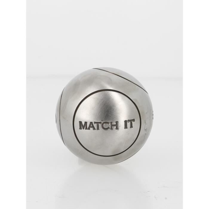 Boule De Pétanque OBUT MATCH IT - 76mm 690gr - Surface Lisse