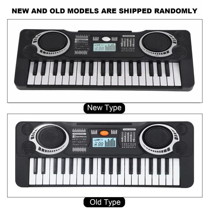 Piano Électronique Portable Enfant – Clavier Arc-en-Ciel Avec Touches Lumineuses – Jouet Musical Éducatif – Cadeau Anniversaire Fille Garçon