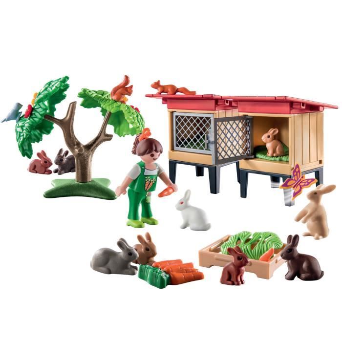 LOT De 2 Bébés Moutons PLAYMOBIL - Écurie / Ferme - Animaux - Occasion