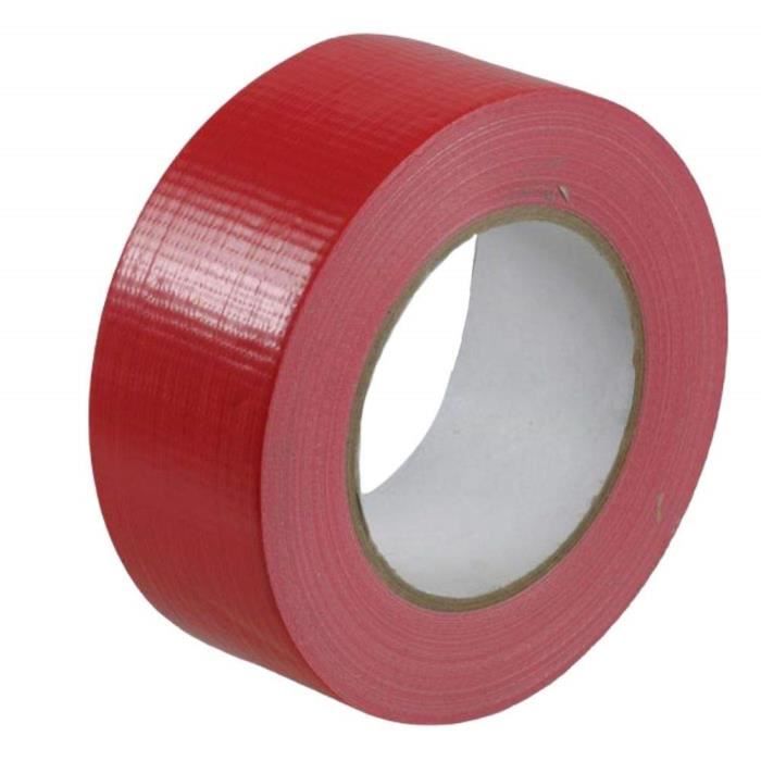 GTSE - Ruban adhésif toilé - Duct tape Gaffer Blanc - 100 mm x 50 m - 1 rouleau - résistant,imperméable - pour réparer,fixer,assembler,renforcer,étanchéifier