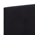 Cadre De Lit Noir : King Size 180*200 Cm - Lit Design Moderne - Sommier à Lattes Inclus - Textile Tissé Doux&Durable - Pied En Fer-2