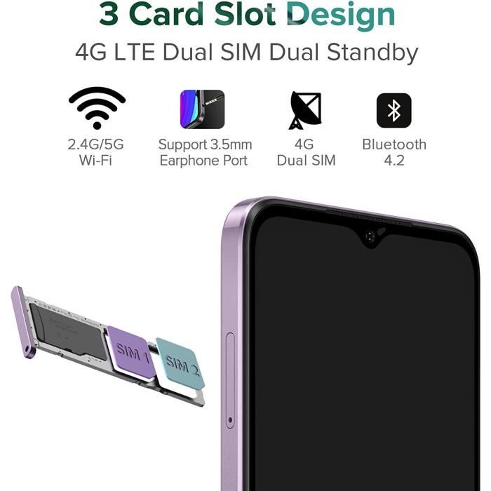 Ulefone Note 7 Smartphone Pas Cher 16Go Téléphone Portable Android Batterie  3500mAh Ecran Waterdrop 6,1 Face ID Débloqué-Auroral - Cdiscount Téléphonie