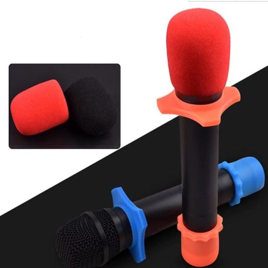 Jinnoda 50 PCS Microphone Mousse Professionnel Pare-Brise Micro Éponge  Couvercle 