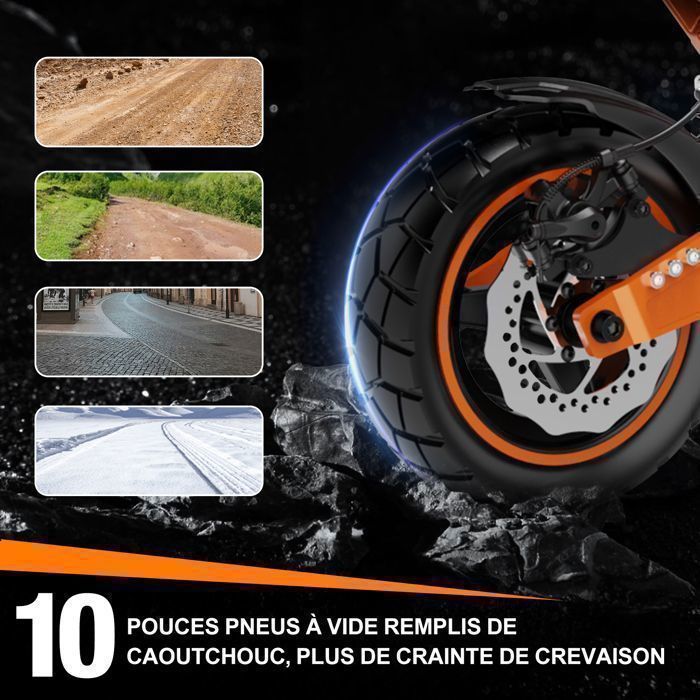 Trottinette électrique pliable kugoo kirin m4 pro-60km longue portée
