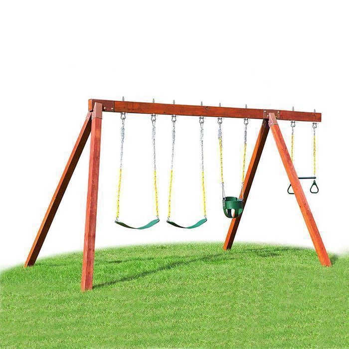 OTITU - Crochet Balançoire Avec Mousqueton - Acier Galvanisé Ø100 Mm - Capacité 200 Kg - Jeux Extérieurs