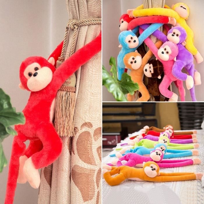 Acheter Jouet en peluche singe à bras Long, 1 pièce, Anti-Collision, sangle  de rideau banane rose, poupée singe