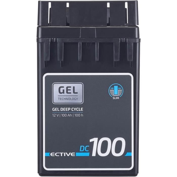 ECTIVE DC 120 GEL Slim 12V Batteries Décharge Lente 120Ah