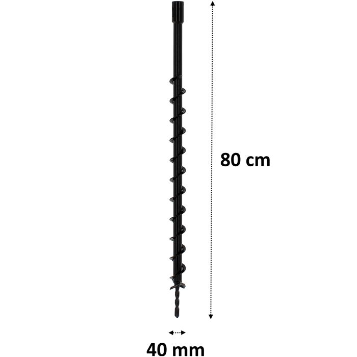 GT Garden Mèche Tarière Thermique 100 Mm - Foret 80 Cm Pour TT-GD520