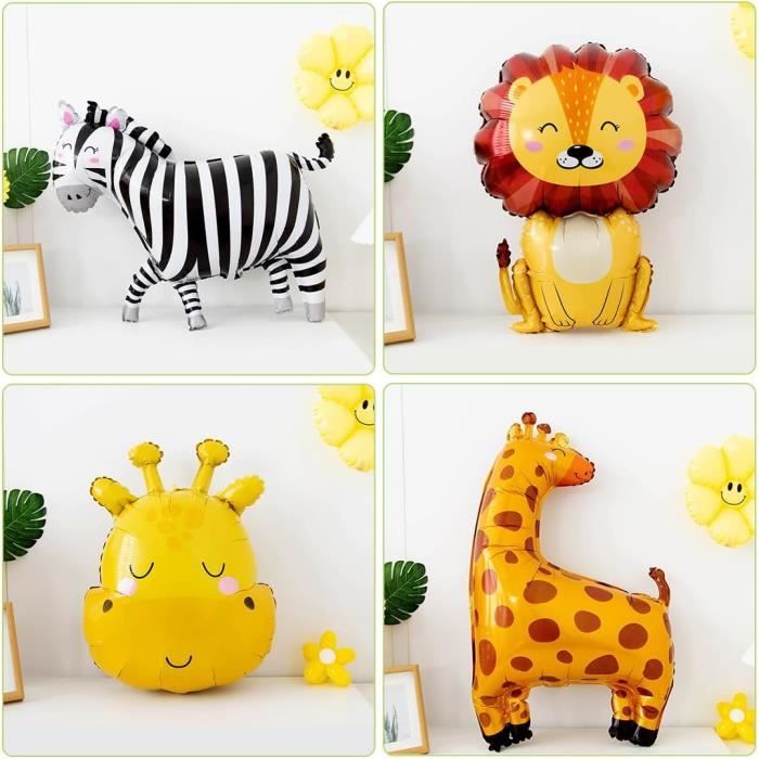 Lot De Ballons Animaux De La Ferme - 7 Pièces En Feuille D'aluminium, Décoration Anniversaire Enfant