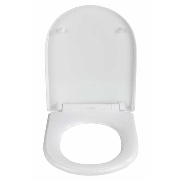 WENKO Abattant WC avec frein de chute Premium Kos, abattant WC clipsable  avec fixation inox, Thermoplastique, 37x44 cm, Noir - Cdiscount Bricolage