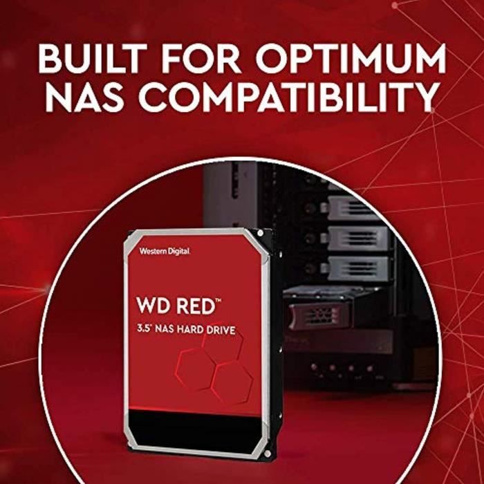 WD Red 4To 3.5 NAS Disque dur interne - 5400 RPM - WD40EFAX - Cdiscount  Informatique