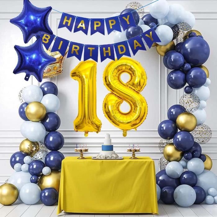 Décoration Anniversaire 18 Ans Décoration Pour 18e Anniversaire - Guirlande, Ballons Noir Et Or - Fête Pour Fille, Garçon, Homme Et Femme Deco Anniversaire Noir Et Doré Décoration Anniversaire 18 Ans Décoration Pour 18e Anniversaire - Guirlande, Ballons Noir Et Or - Fête Pour Fille, Garçon, Homme Et Femme Deco Anniversaire Noir Et Doré