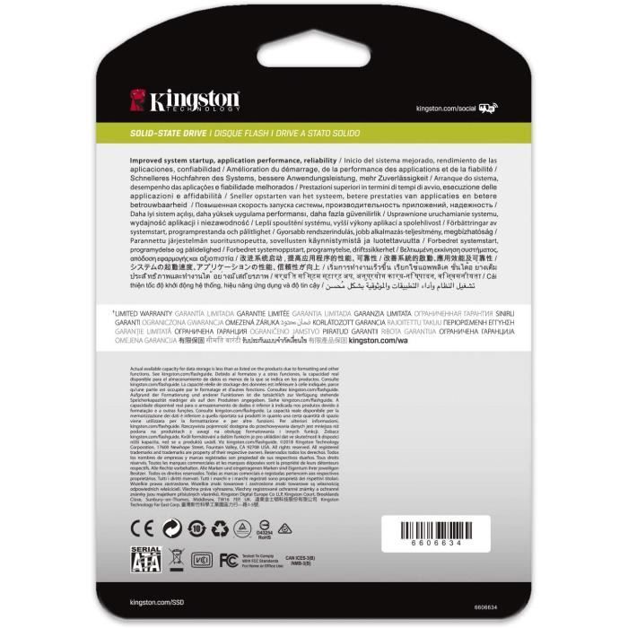 Kingston Data Centre DC500R SEDC500R 480G Enterprise SSD interne