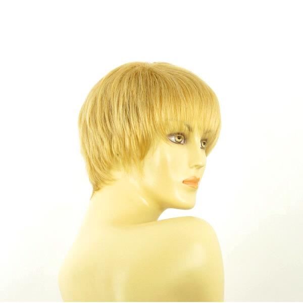 Perruque Femme Blonde Courte - Style Bouclé - Couleur Blond Doré Clair