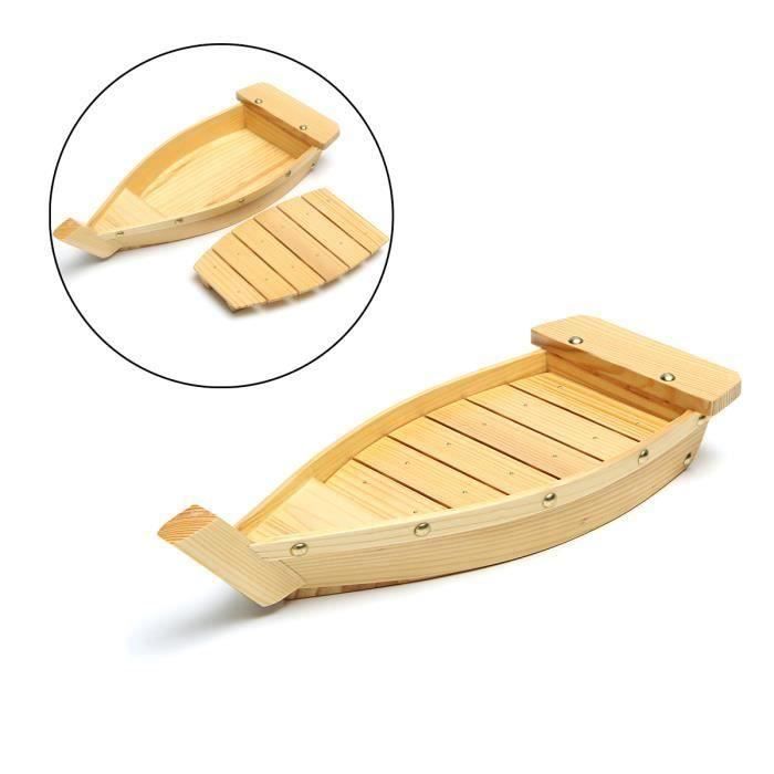 Lot De 50 Mini-bateaux à Sushi En Bois - Plateau Service élégant Pour Apéro, Dessert, BBQ - 12
