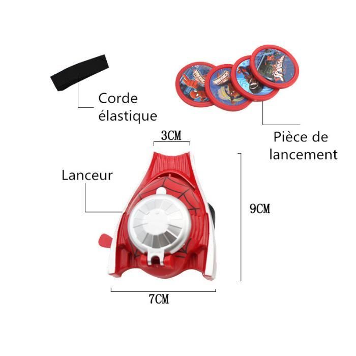 Masque cagoule + Gant + lanceur 3 flechettes SPIDERMAN MARVEL - Cdiscount  Jeux - Jouets