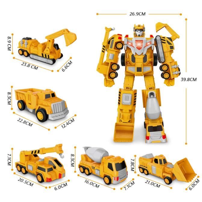 Jouet Transformer Robot Voiture Camion Excavatrice Transformers