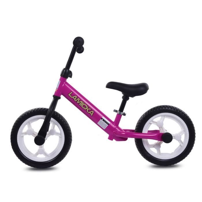 Velo Draisienne moto 12 pouces pour enfant 2 6 ans Violet Cdiscount Jeux Jouets