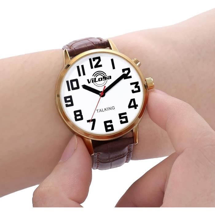 Montre Parlante Stalk 1 - Voix Française, Grande Heure, Alarme, Pour Seniors Et Malvoyants, Pile Incluse