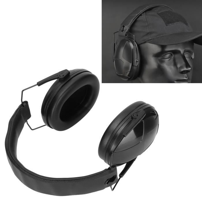 Cache-oreilles de protection auditive Protection auditive cache-oreilles  pliant antibruit NRR 31dB SNR 33dB noir mince-DIO7611810343