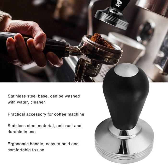 Tamper à café en acier inoxydable 58mm - DIOCHE - Accessoire pour