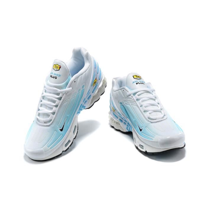 Nike air max plus tn blanche et bleu discount