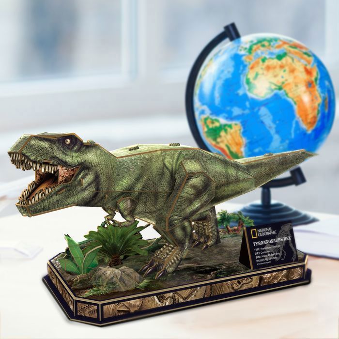 Puzzle 3D T-Rex National Geographic – 52 Pièces – Enfant 8 Ans+