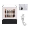 Mini Refroidisseur d'Air– USB Portable Climatisation Rapide 3-10°C – Bureau, Chambre – Blanc