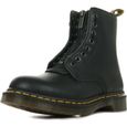 Boots Dr Martens 1460 Pascal Front ZIP - Femme - Noir - Cuir - Fermeture éclair - Compensé-0