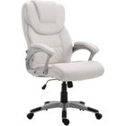 Fauteuil de bureau XL Texas V2 - CLP - Blanc - Similicuir - Hauteur réglable - Pivotant