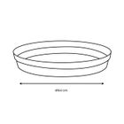 Soucoupe pour pot Ø 80 cm - EDA - Anthracite - Plastique - Ø 54 cm