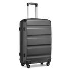 Kono Valise Grande Taille 75x51x28cm Rigide Légere à 4 roulettes Pivotantes Valises de Voyage avec Serrure TSA, 100L, Gris