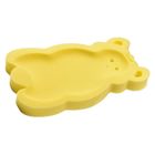 SALALIS Coussin d’éponge de bain pour bébé Tapis éponge antidérapant pour nouveau-né, doux et épais, puericulture soin Rose Jaune