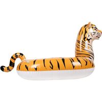 Bouée Gonflable XXL Chevauchable - Tigre - 150x105x100cm