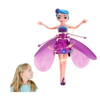 Magic Flying Fairy Princess Doll, Flying Fairy Toys for Girls, Sky Dancers Flying Dolls, Play Game RC Flying Toy, Mini Drone Indoor