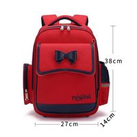 Roux - Pink Bow Girl Backpack Orthopedic Back Primary School Bags For Children Lovely Kid Bookbags