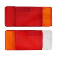 Paire de boîtiers de feux arrière de camions, couvercle gauche droit, rouge, orange et blanc, pour Iveco Eurocargo Daily.